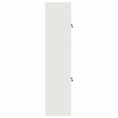 vidaXL Storage Cabinet 2 pcs White 60 x 40 x 175 cm Steel Lockable