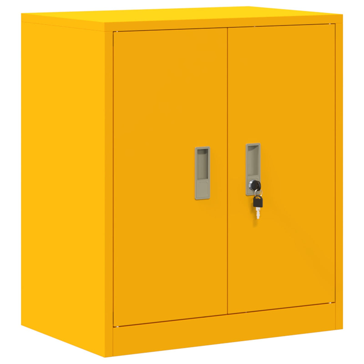 vidaXL Storage Cabinet 2 pcs Mustard Yellow 60 x 40 x 210 cm Steel