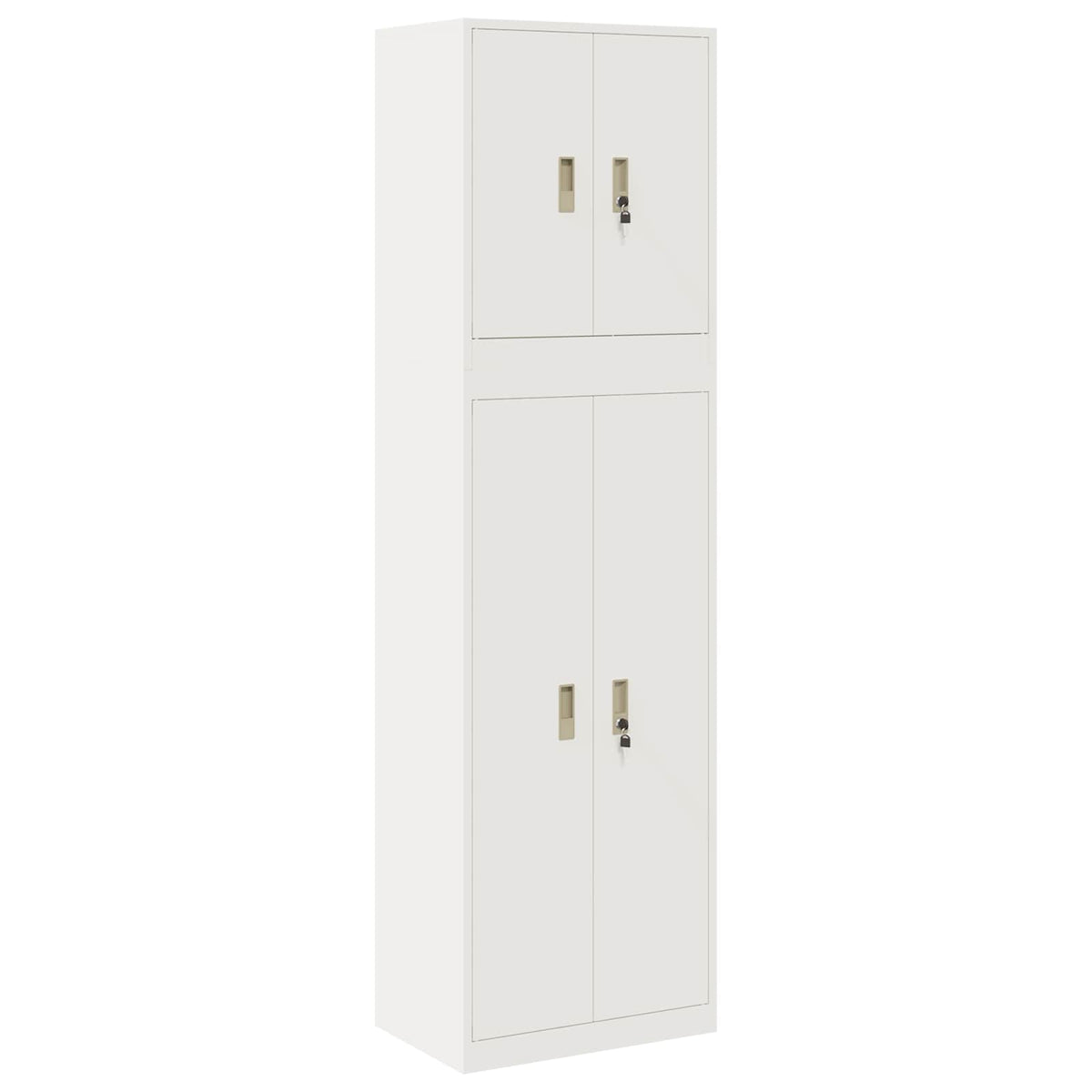 vidaXL Storage Cabinet 2 pcs 60 x 40 x 210 cm Steel Lockable