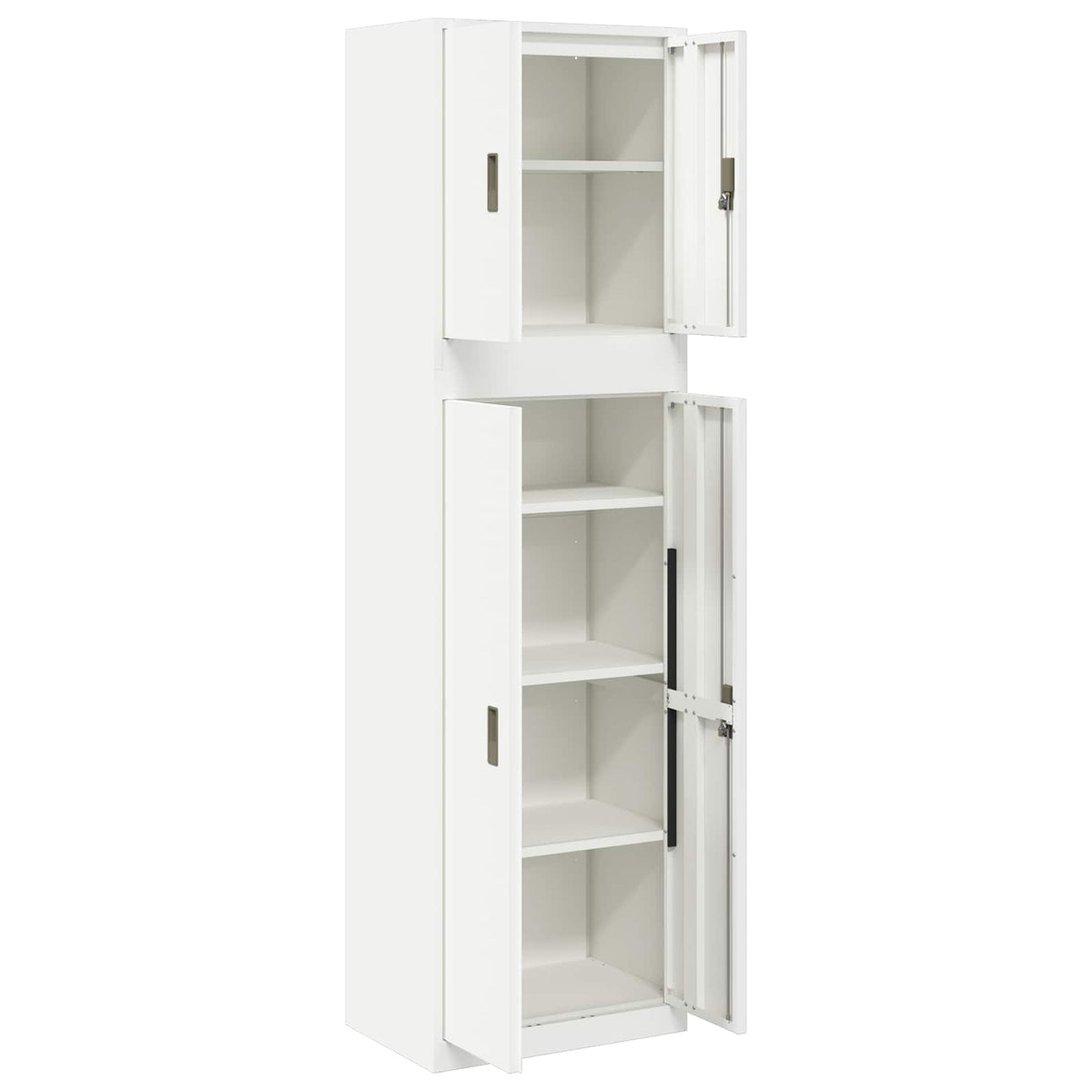 vidaXL Storage Cabinet 2 pcs 60 x 40 x 210 cm Steel Lockable