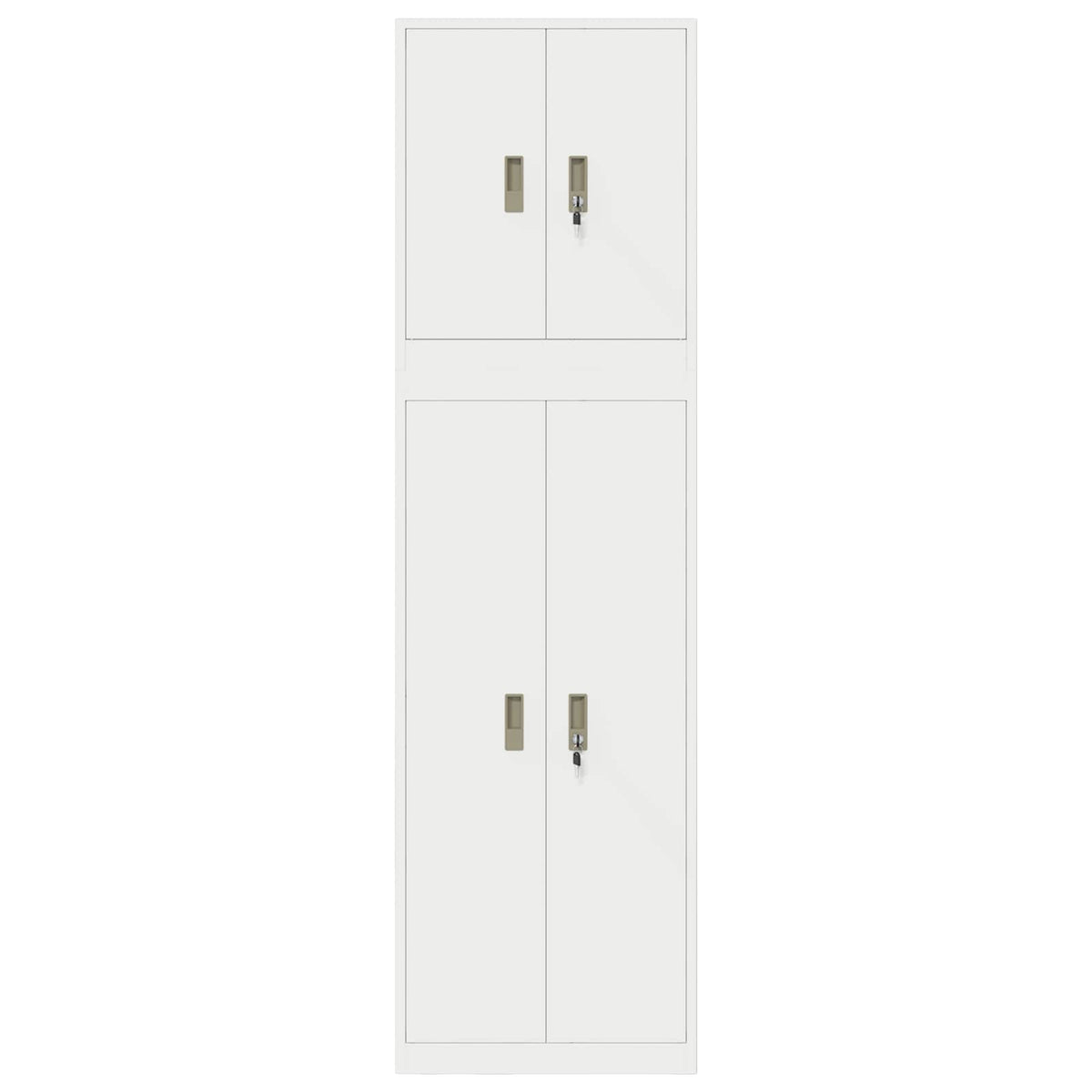 vidaXL Storage Cabinet 2 pcs 60 x 40 x 210 cm Steel Lockable