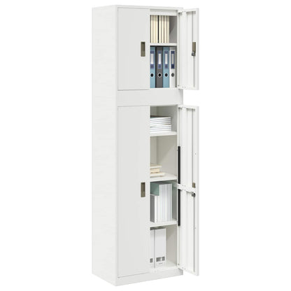 vidaXL Storage Cabinet 2 pcs 60 x 40 x 210 cm Steel Lockable