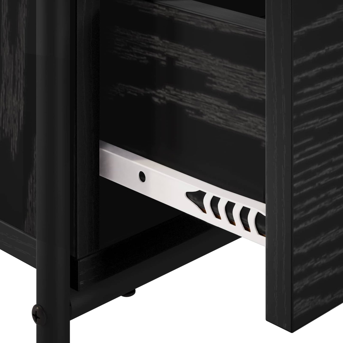 vidaXL Bedside Cabinet 2 pcs Black Oak 40 x 30 x 50 cm Engineered Wood