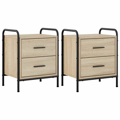 vidaXL Bedside Cabinet 2 pcs Sonoma Oak 40 x 30 x 50 cm