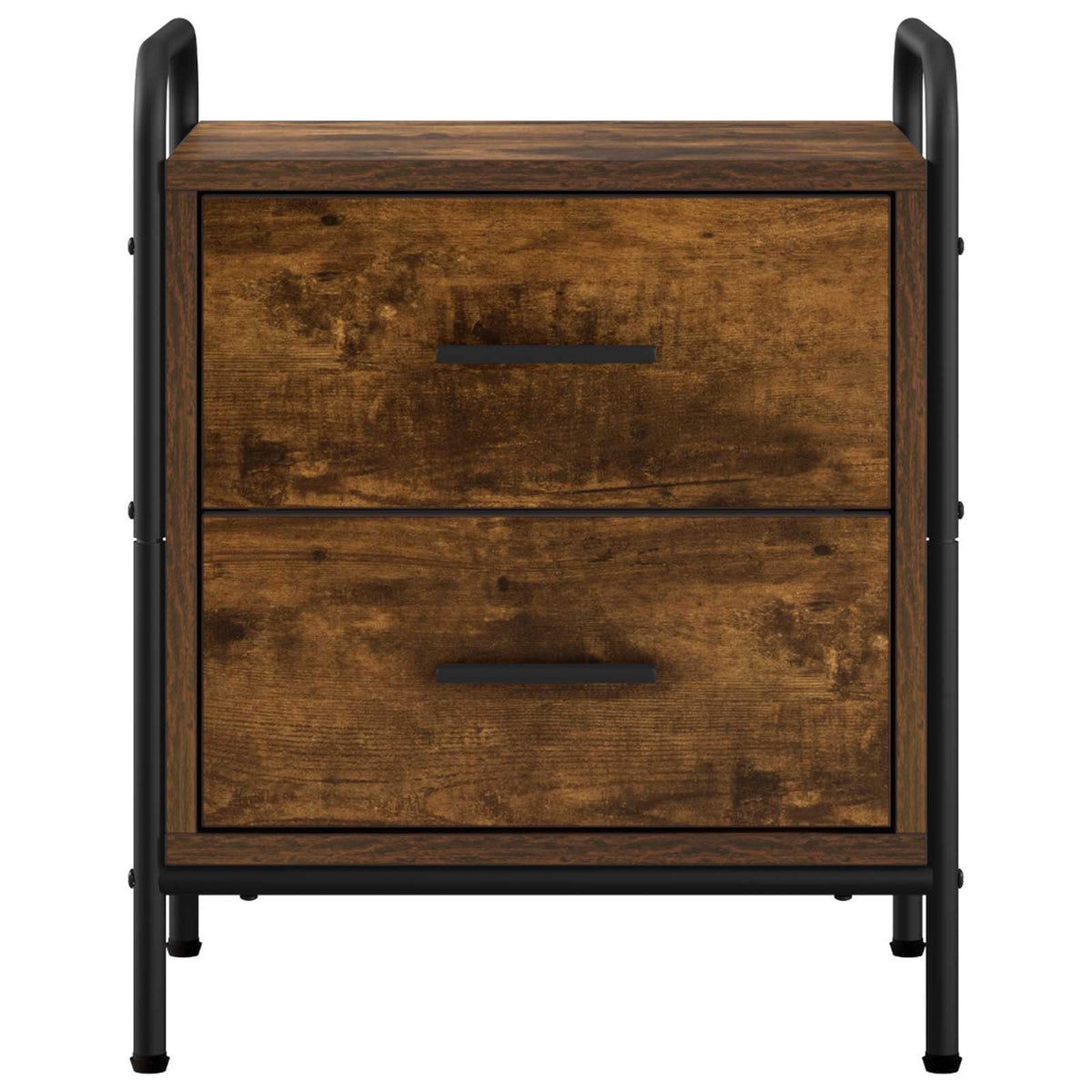 vidaXL Bedside Cabinet Smoked Oak 40 x 30 x 50 cm Engineered Wood