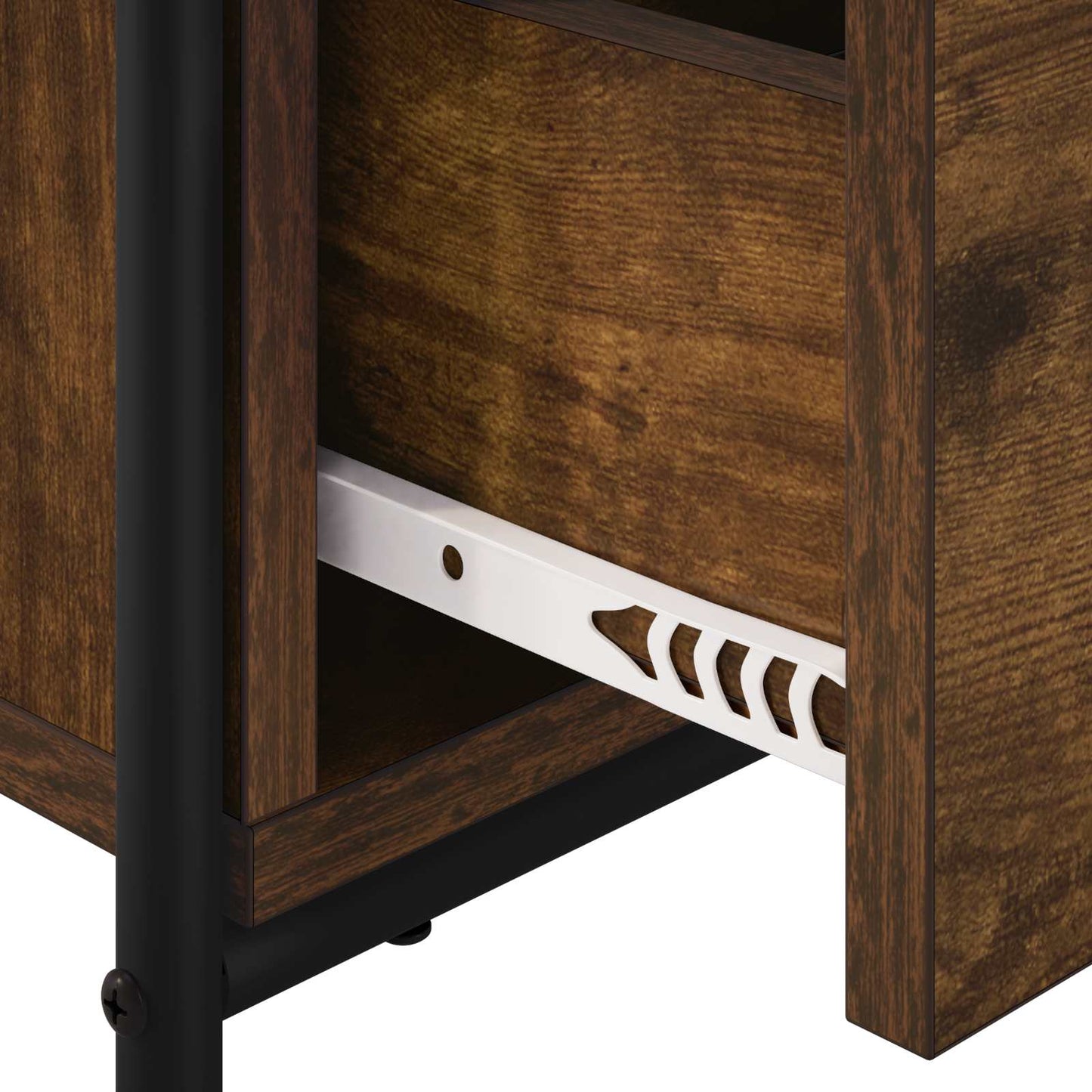 vidaXL Bedside Cabinet 2 pcs Smoked Oak 40 x 30 x 50 cm
