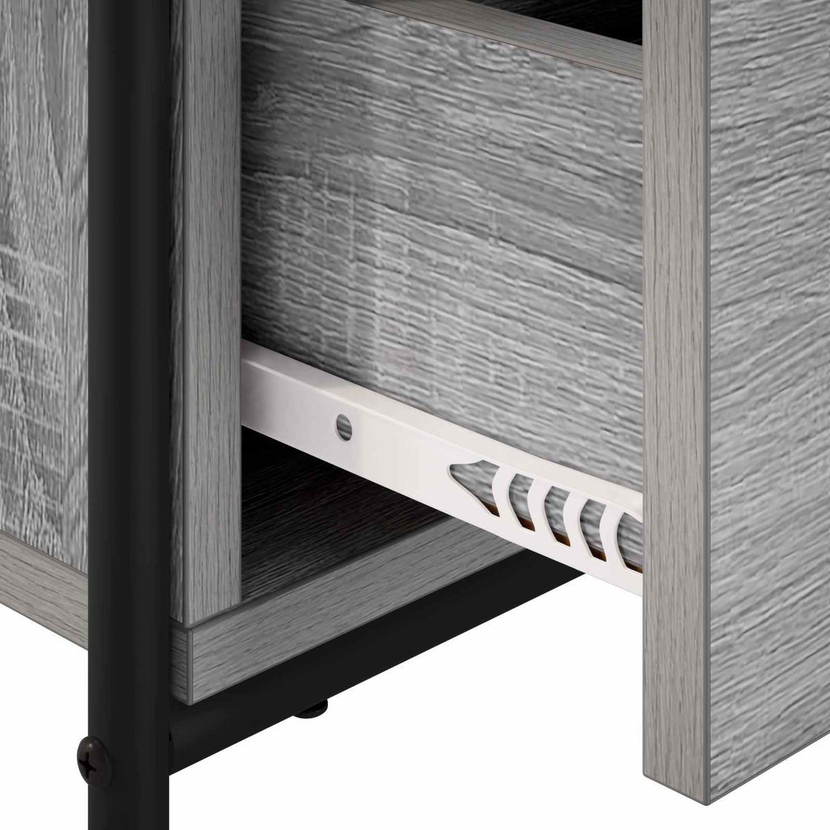 vidaXL Bedside Cabinet Grey Sonoma 40 x 30 x 50 cm Engineered Wood