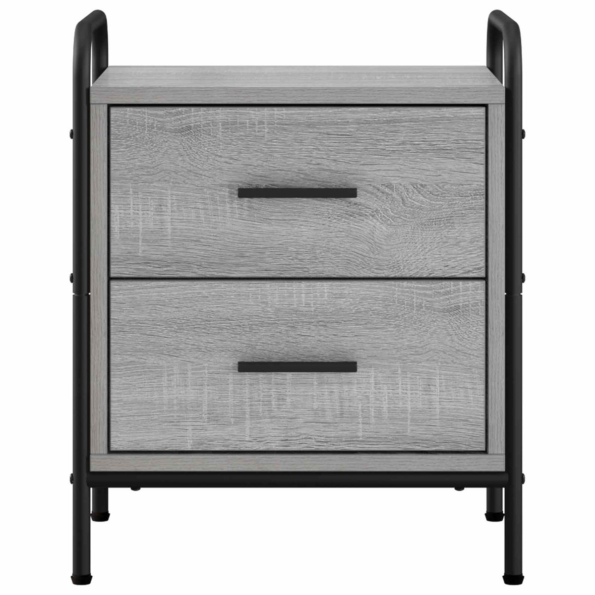 vidaXL Bedside Cabinet Grey Sonoma 40 x 30 x 50 cm Engineered Wood