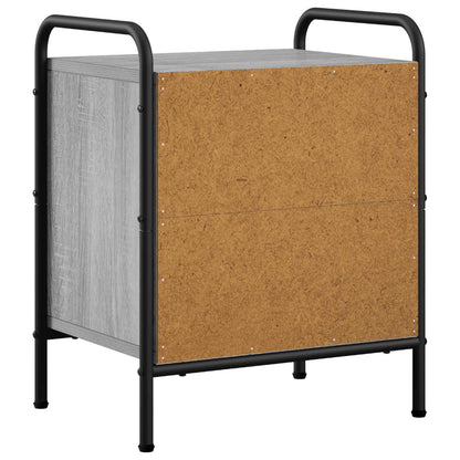 vidaXL Bedside Cabinet 2 pcs Grey Sonoma 40 x 30 x 50 cm