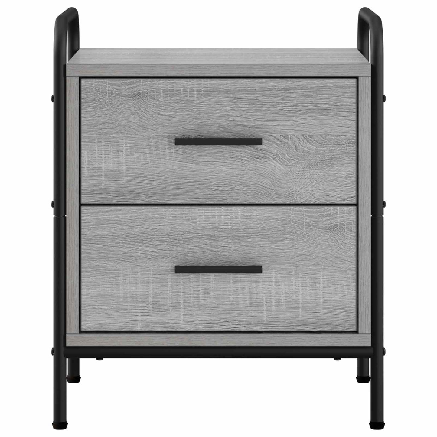 vidaXL Bedside Cabinet 2 pcs Grey Sonoma 40 x 30 x 50 cm