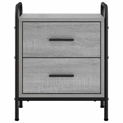 vidaXL Bedside Cabinet 2 pcs Grey Sonoma 40 x 30 x 50 cm