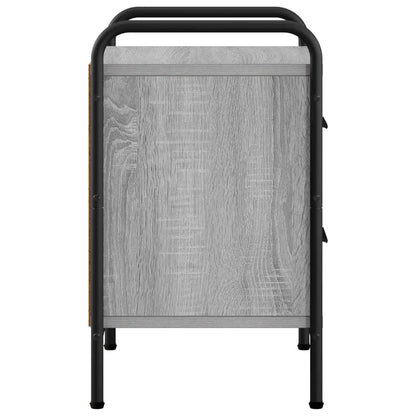 vidaXL Bedside Cabinet 2 pcs Grey Sonoma 40 x 30 x 50 cm