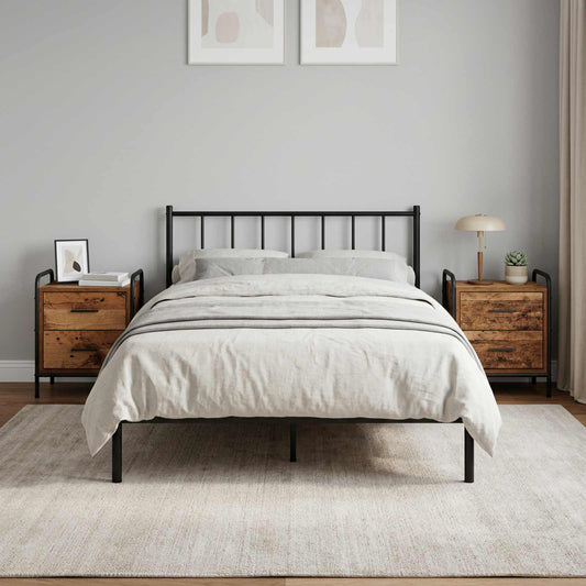vidaXL Bedside Cabinet 2 pcs Old Wood 40 x 30 x 50 cm Engineered Wood