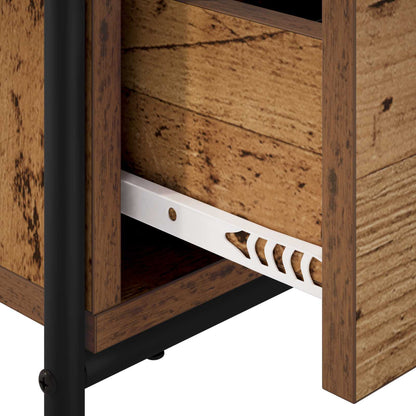 vidaXL Bedside Cabinet 2 pcs Oak Wood 40 x 30 x 50 cm Engineered Wood