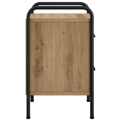 vidaXL Bedside Cabinet Artisan Oak 40 x 30 x 50 cm Engineered Wood
