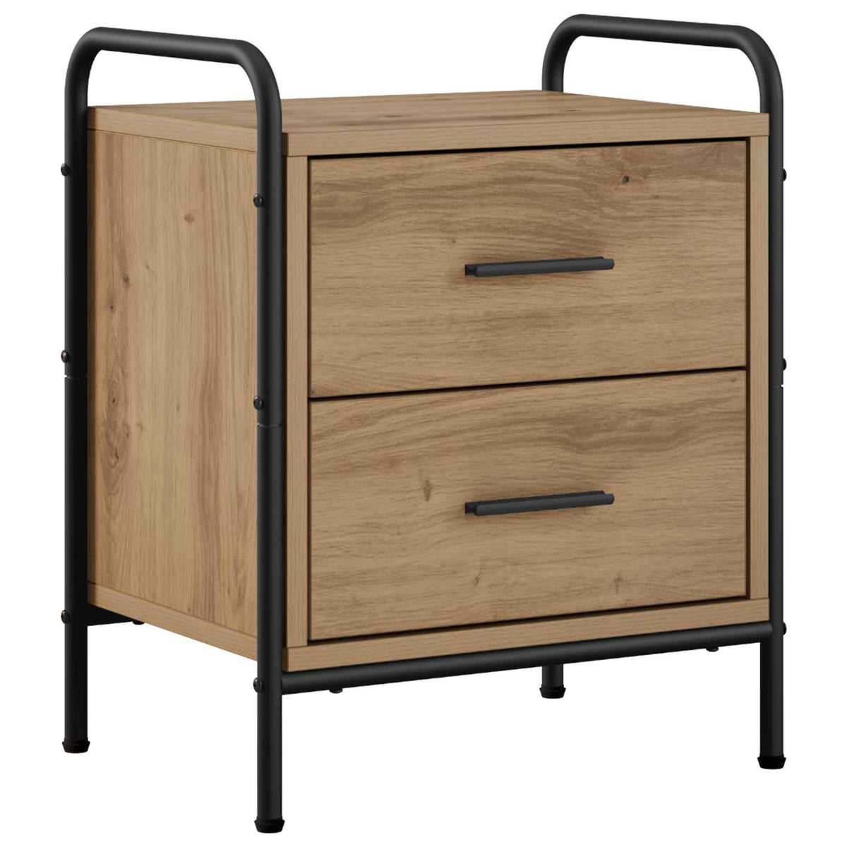 vidaXL Bedside Cabinet 2 pcs Artisan Oak 40 x 30 x 50 cm
