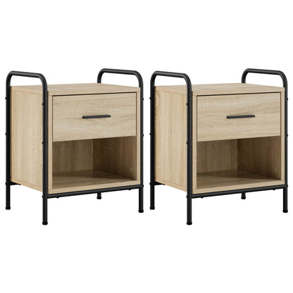 vidaXL Bedside Cabinet 2 pcs Sonoma Oak 40 x 30 x 50 cm