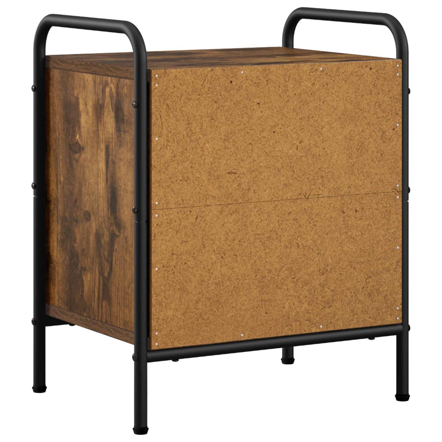 vidaXL Bedside Cabinet Smoked Oak 40 x 30 x 50 cm Engineered Wood
