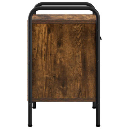 vidaXL Bedside Cabinet Smoked Oak 40 x 30 x 50 cm Engineered Wood