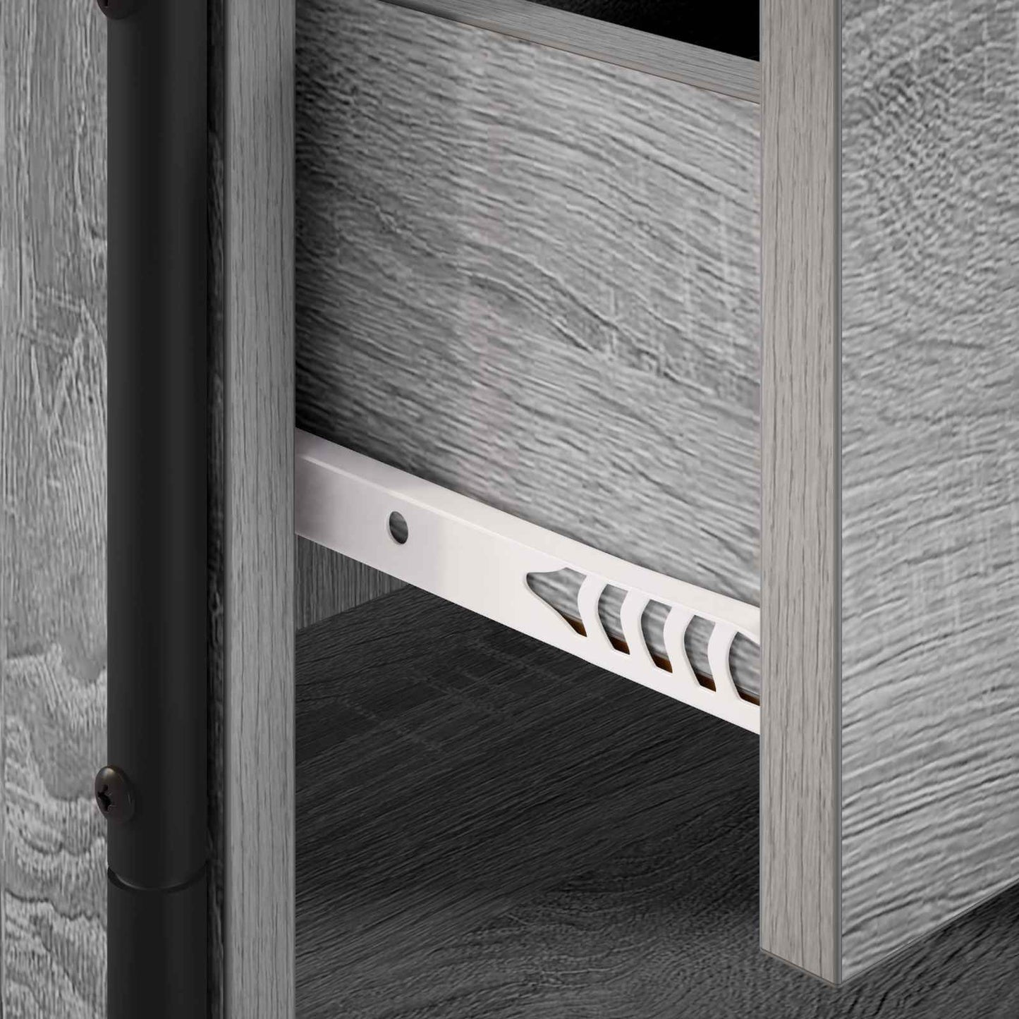 vidaXL Bedside Cabinet Grey Sonoma 40 x 30 x 50 cm Engineered Wood