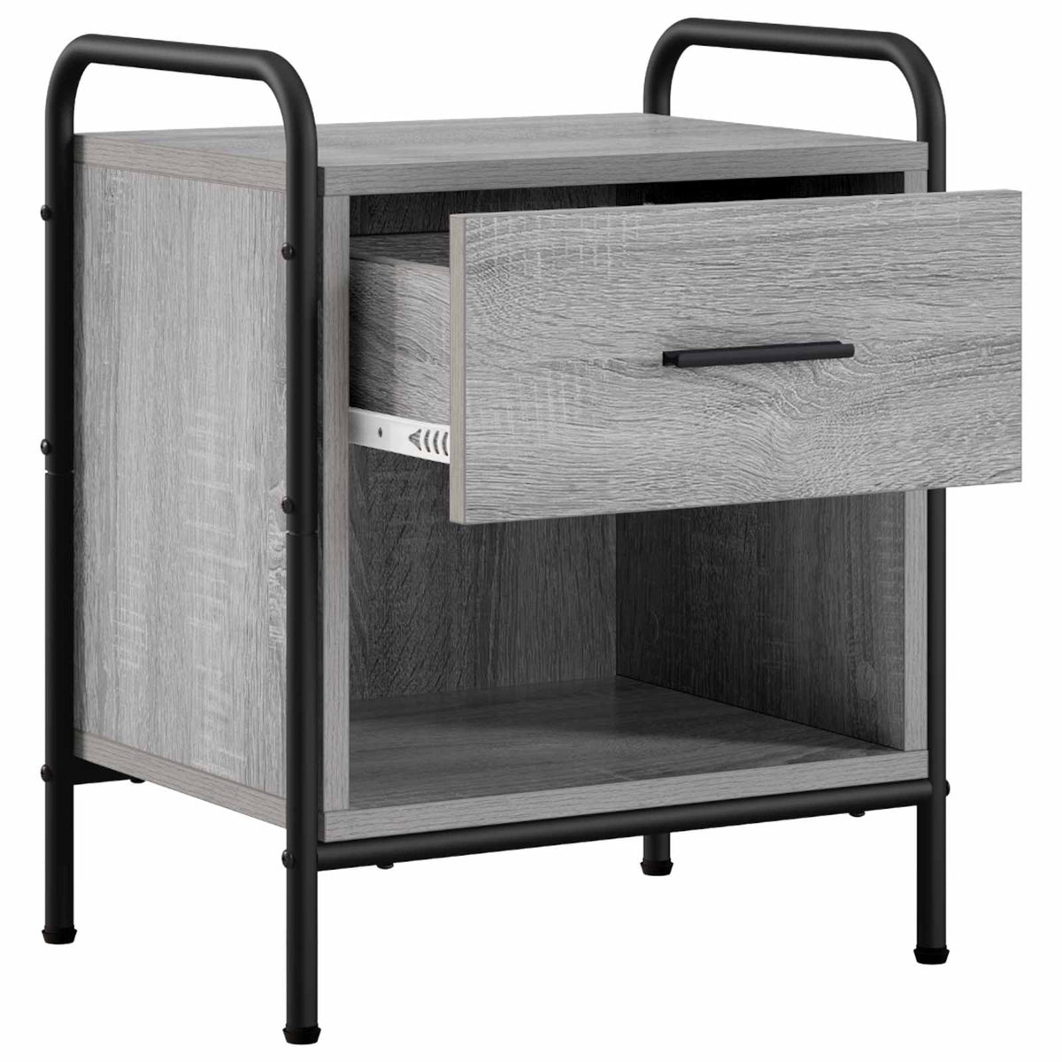 vidaXL Bedside Cabinet Grey Sonoma 40 x 30 x 50 cm Engineered Wood