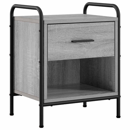 vidaXL Bedside Cabinet 2 pcs Grey Sonoma 40 x 30 x 50 cm
