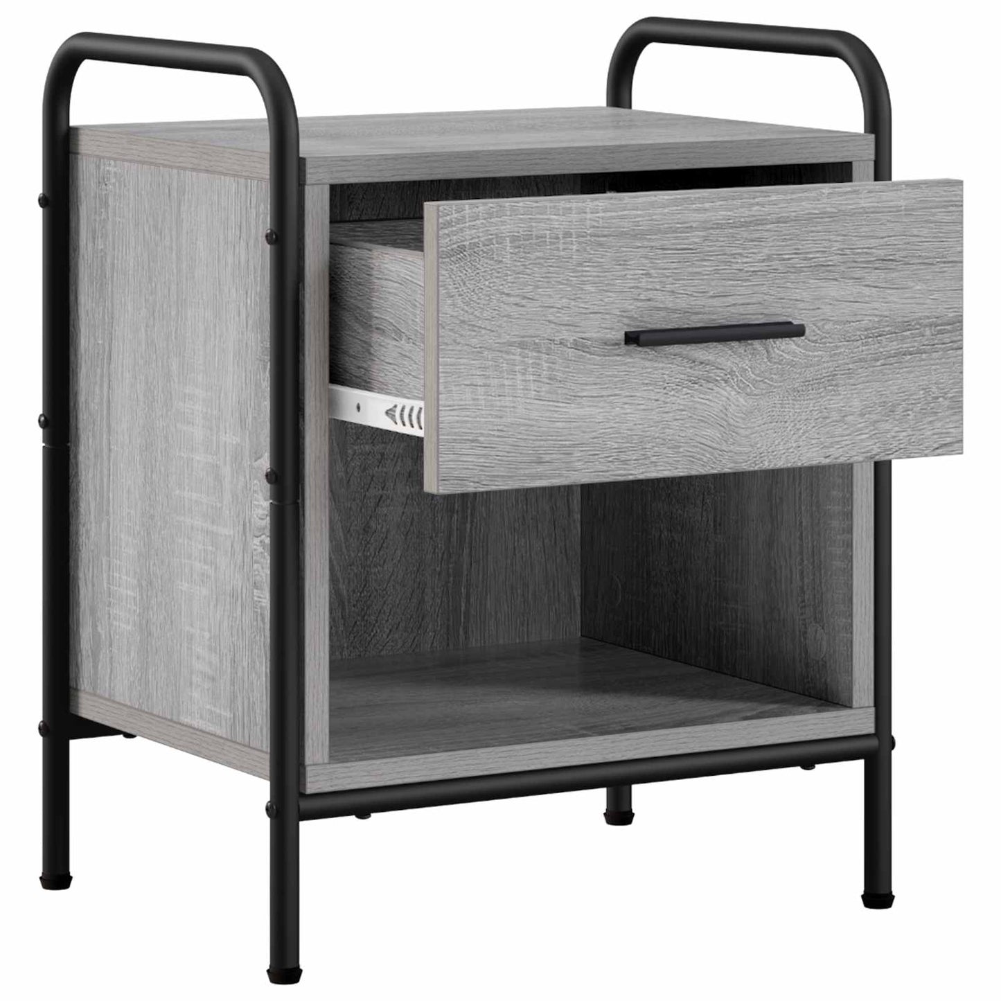 vidaXL Bedside Cabinet 2 pcs Grey Sonoma 40 x 30 x 50 cm