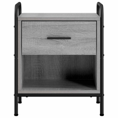 vidaXL Bedside Cabinet 2 pcs Grey Sonoma 40 x 30 x 50 cm