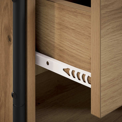 vidaXL Bedside Cabinet Artisan Oak 40 x 30 x 50 cm Engineered Wood