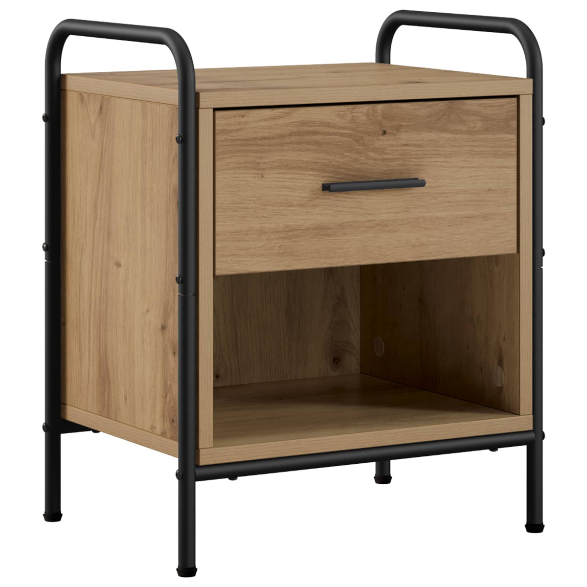 vidaXL Bedside Cabinet Artisan Oak 40 x 30 x 50 cm Engineered Wood