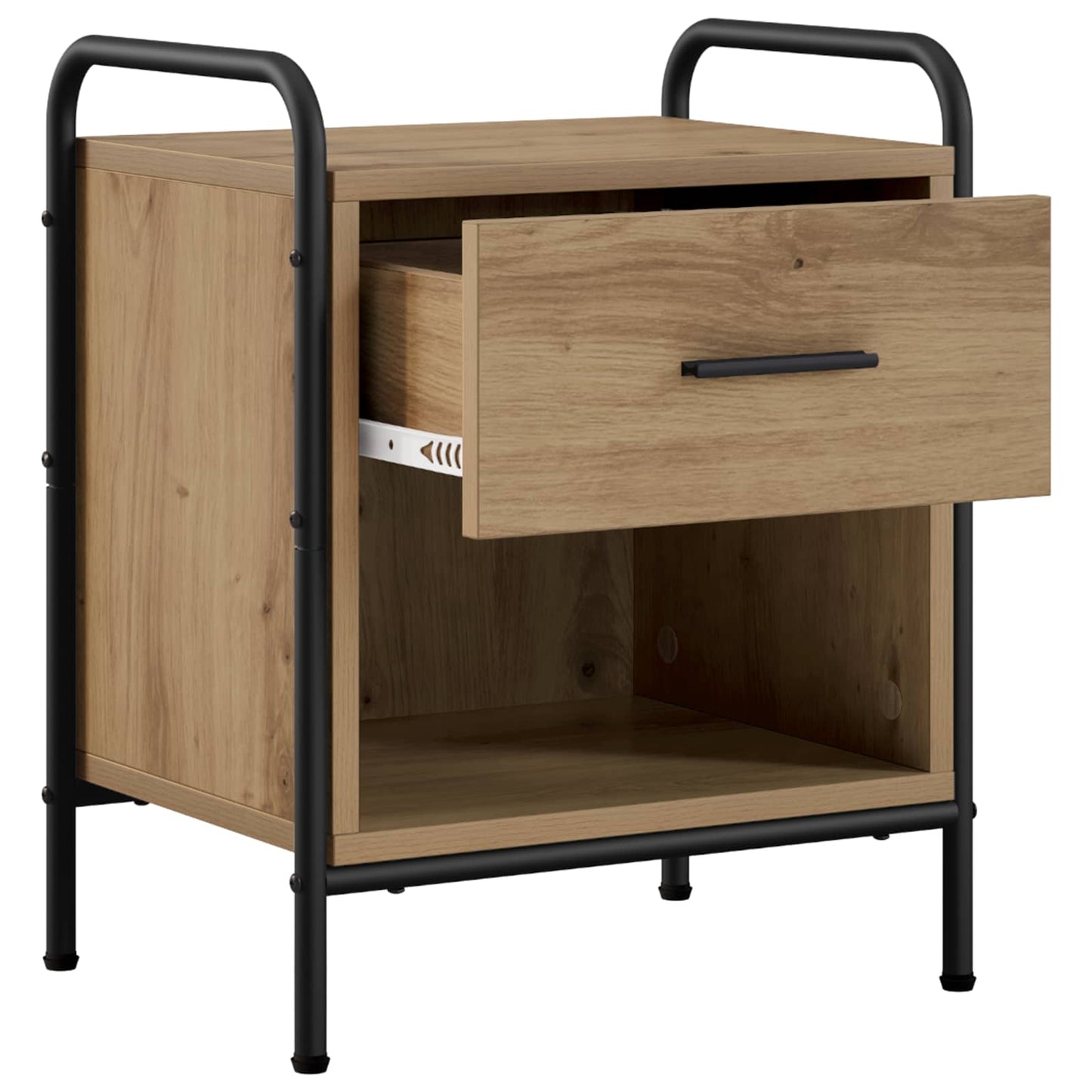 vidaXL Bedside Cabinet Artisan Oak 40 x 30 x 50 cm Engineered Wood