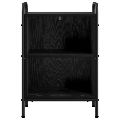 vidaXL Bedside Cabinet Black Oak 40 x 30 x 60 cm Engineered Wood