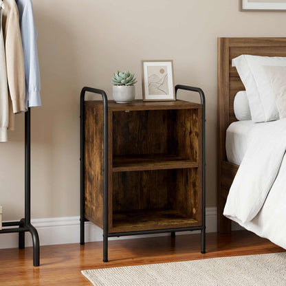 vidaXL Bedside Cabinet Smoked Oak 40 x 30 x 60 cm Engineered Wood
