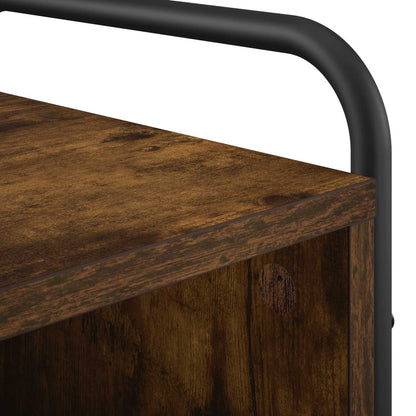 vidaXL Bedside Cabinet Smoked Oak 40 x 30 x 60 cm Engineered Wood
