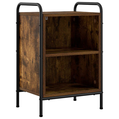 vidaXL Bedside Cabinet Smoked Oak 40 x 30 x 60 cm Engineered Wood