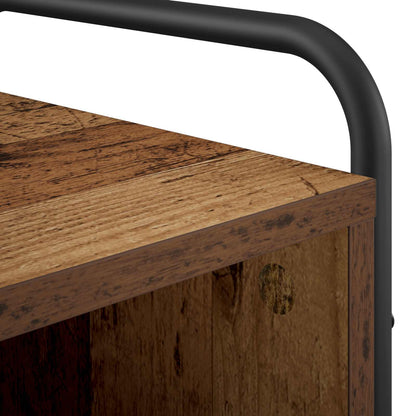 vidaXL Bedside Cabinet 2 pcs Old Wood 40 x 30 x 60 cm Engineered Wood