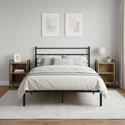 vidaXL Bedside Cabinet 2 pcs Artisan Oak 40 x 30 x 60 cm