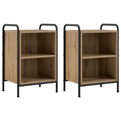 vidaXL Bedside Cabinet 2 pcs Artisan Oak 40 x 30 x 60 cm