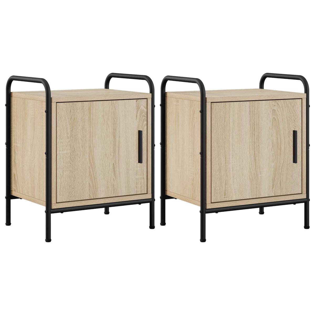 vidaXL Bedside Cabinet 2 pcs Sonoma Oak 40 x 30 x 50 cm