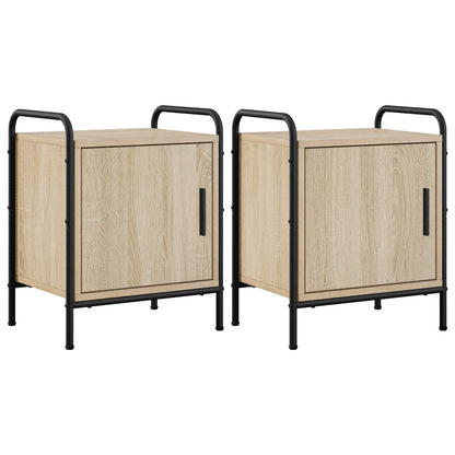 vidaXL Bedside Cabinet 2 pcs Sonoma Oak 40 x 30 x 50 cm