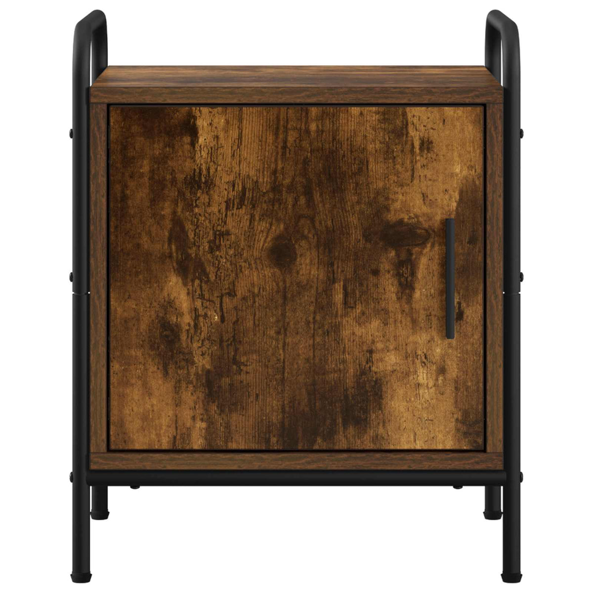 vidaXL Bedside Cabinet Smoked Oak 40 x 30 x 50 cm Engineered Wood