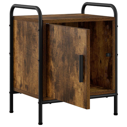 vidaXL Bedside Cabinet 2 pcs Smoked Oak 40 x 30 x 50 cm