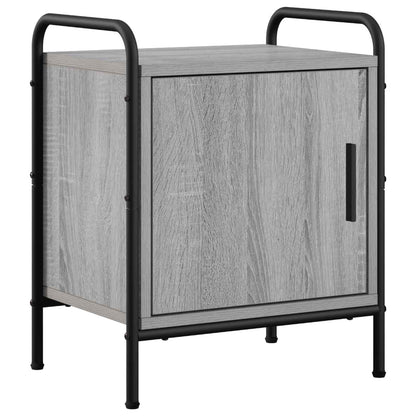 vidaXL Bedside Cabinet Grey Sonoma 40 x 30 x 50 cm Engineered Wood