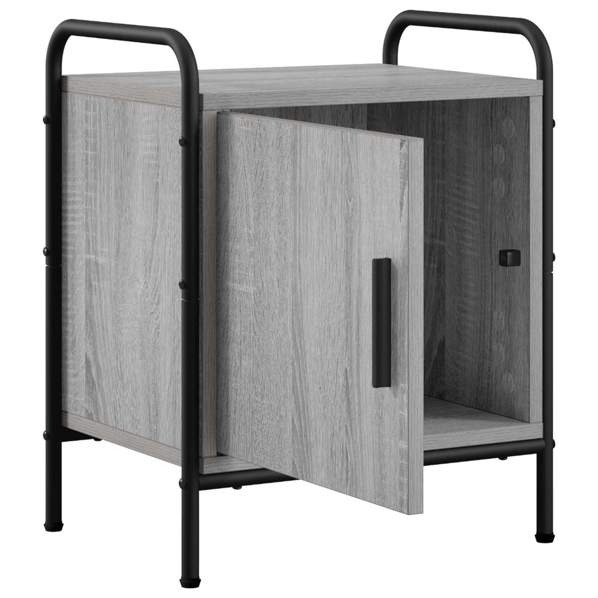 vidaXL Bedside Cabinet Grey Sonoma 40 x 30 x 50 cm Engineered Wood