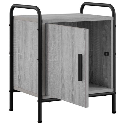 vidaXL Bedside Cabinet 2 pcs Grey Sonoma 40 x 30 x 50 cm