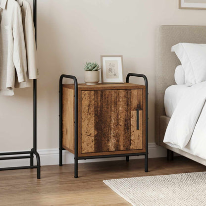 vidaXL Bedside Cabinet Old Wood 40 x 30 x 50 cm Engineered Wood