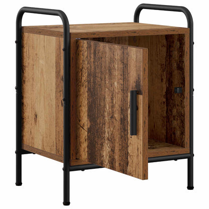 vidaXL Bedside Cabinet Old Wood 40 x 30 x 50 cm Engineered Wood