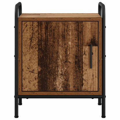 vidaXL Bedside Cabinet Old Wood 40 x 30 x 50 cm Engineered Wood