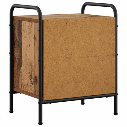 vidaXL Bedside Cabinet 2 pcs Old Wood 40 x 30 x 50 cm Engineered Wood