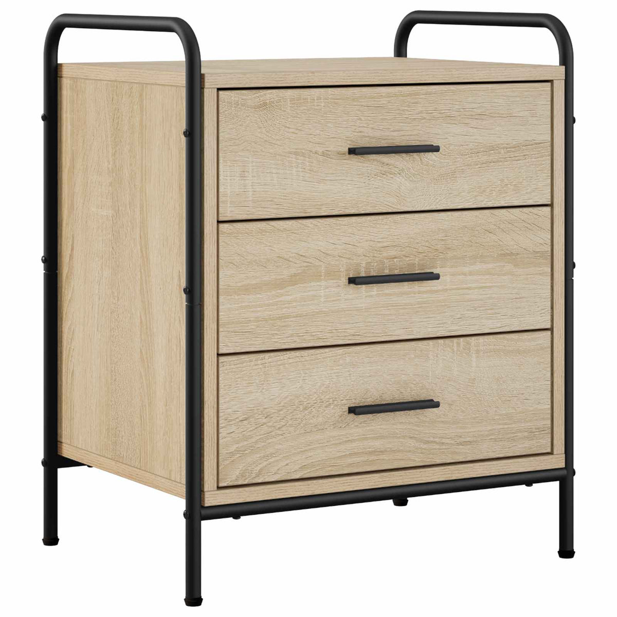 vidaXL Bedside Cabinet 2 pcs Sonoma Oak 48 x 36.5 x 60 cm